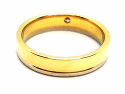 Bague Alliance Or jaune Diamant - Castafiore