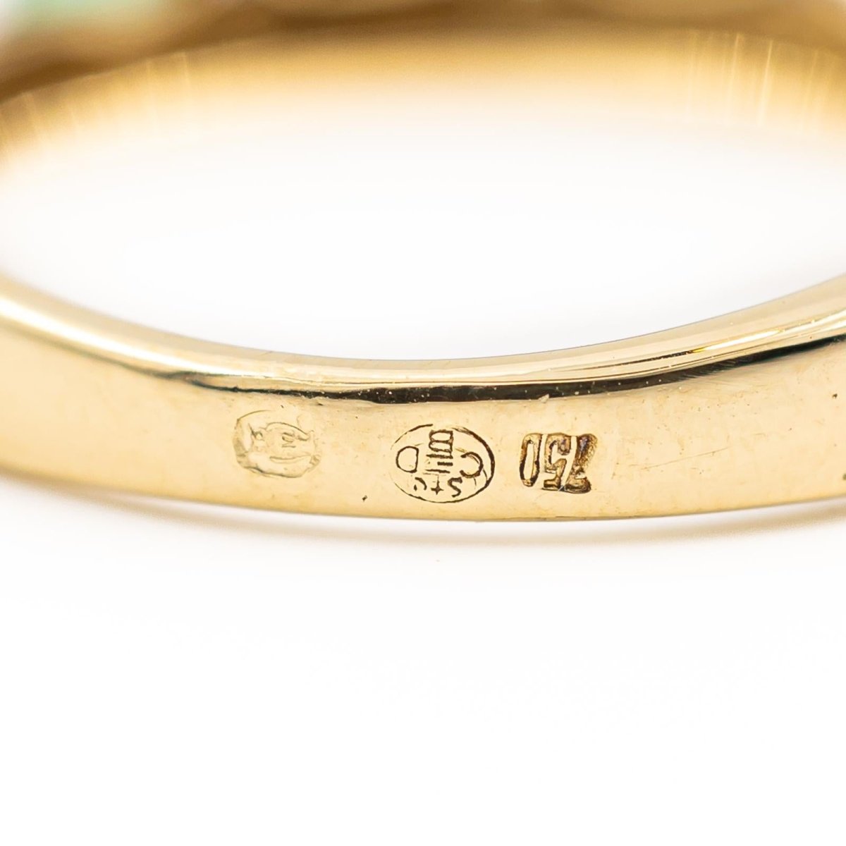 Bague Alliance Or jaune Emeraude - Castafiore