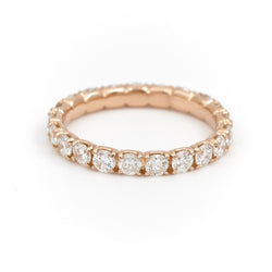 Bague Alliance Or rose Diamant - Castafiore