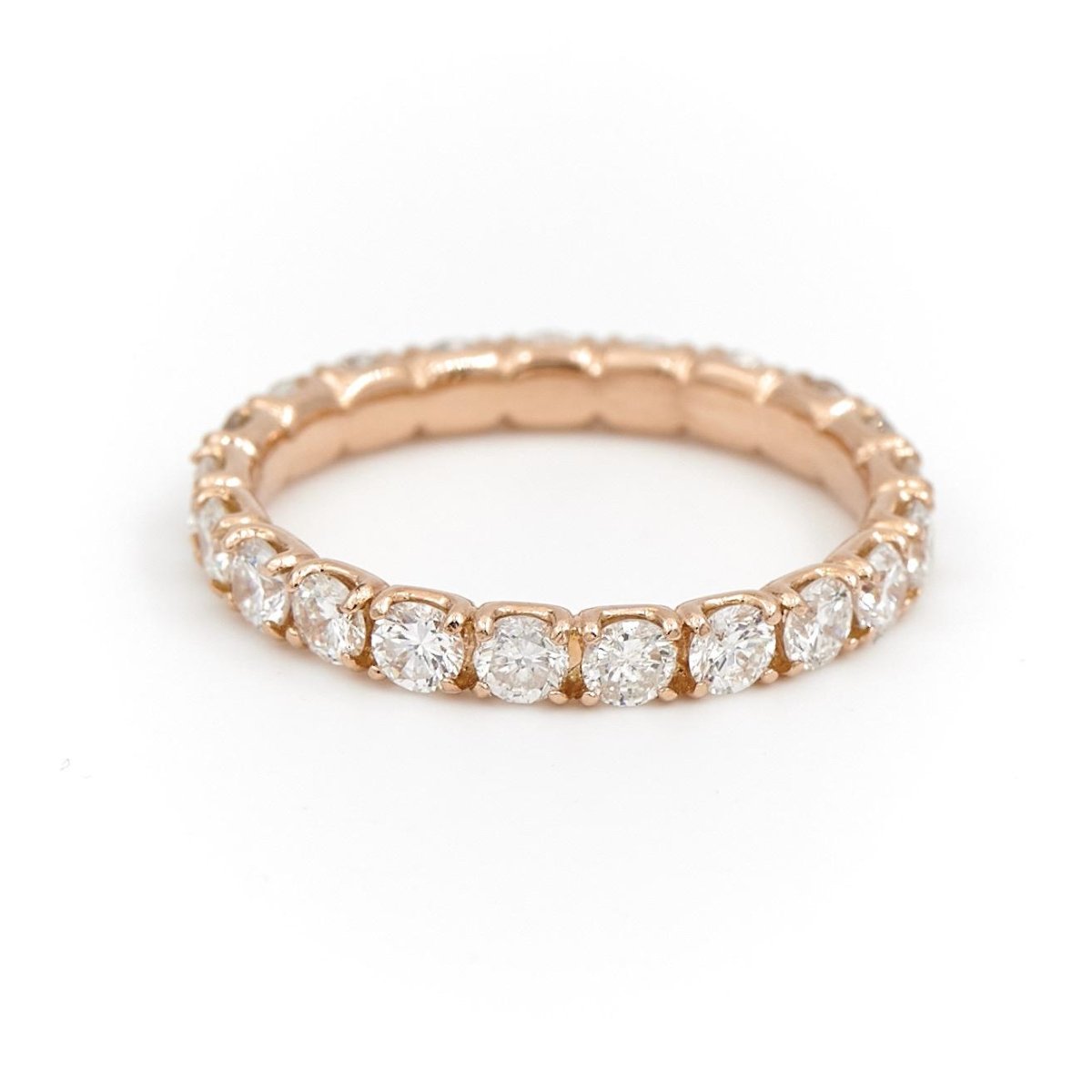 Bague Alliance Or rose Diamant - Castafiore