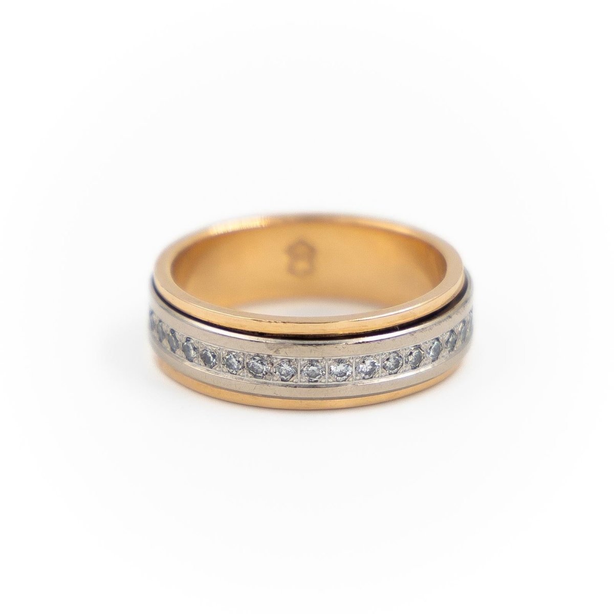 Bague Alliance Or rose Diamant - Castafiore