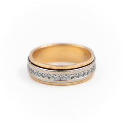 Bague Alliance Or rose Diamant - Castafiore