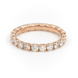 Bague Alliance Or rose Diamant - Castafiore