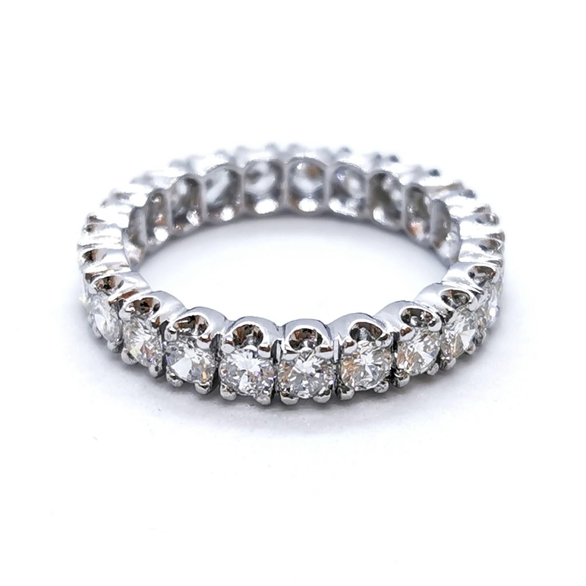 Bague Alliance Platine Diamant - Castafiore