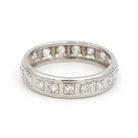 Bague Alliance platine et diamants - Castafiore