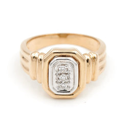 Bague Art déco Or jaune Diamant - Castafiore