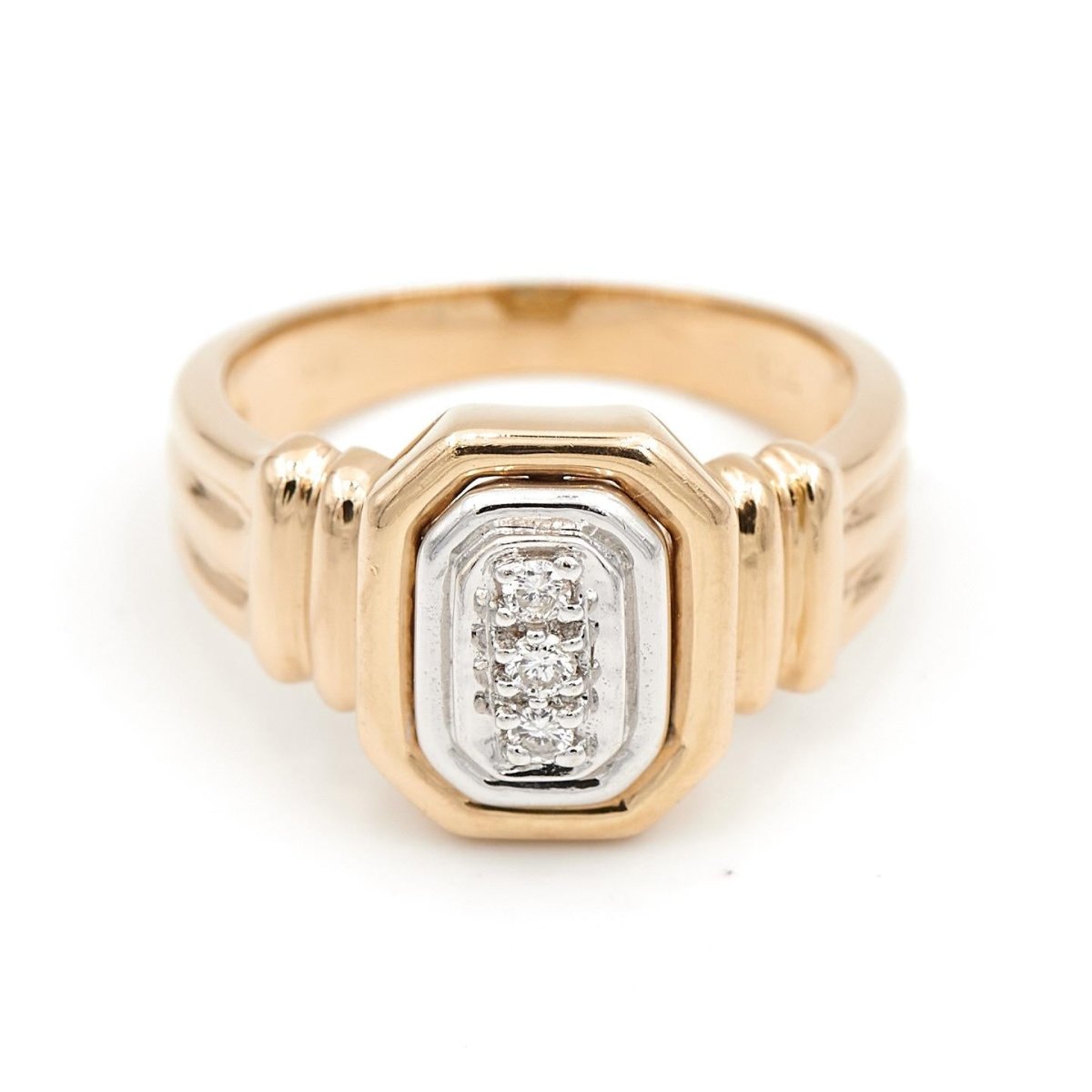 Bague Art déco Or jaune Diamant - Castafiore