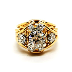 Bague Art déco Or jaune Diamant - Castafiore