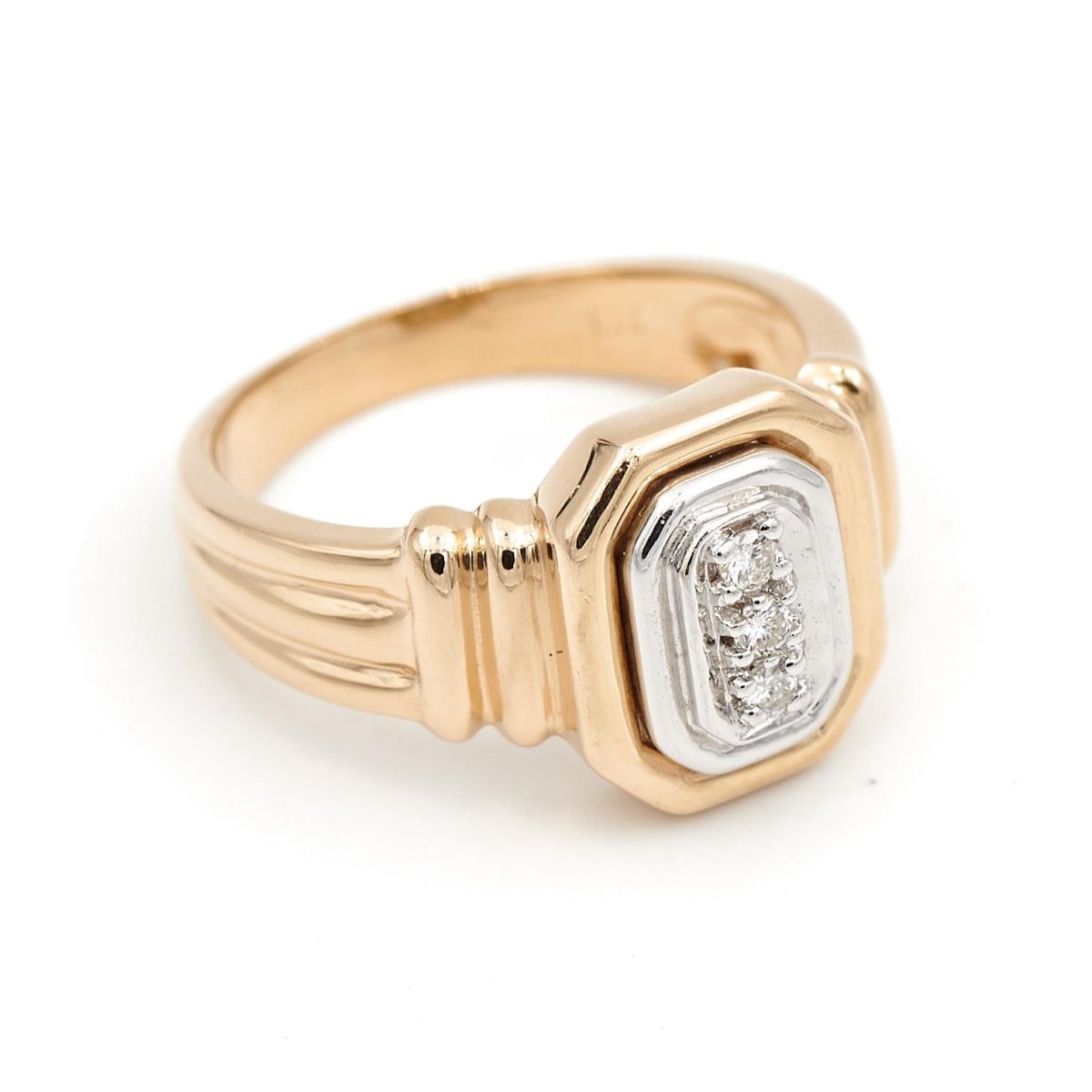 Bague Art déco Or jaune Diamant - Castafiore