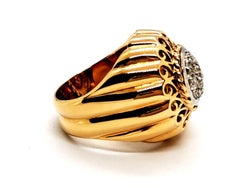 Bague Art déco Or jaune Diamant - Castafiore