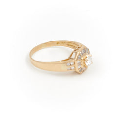 Bague Art déco Or jaune Diamant - Castafiore