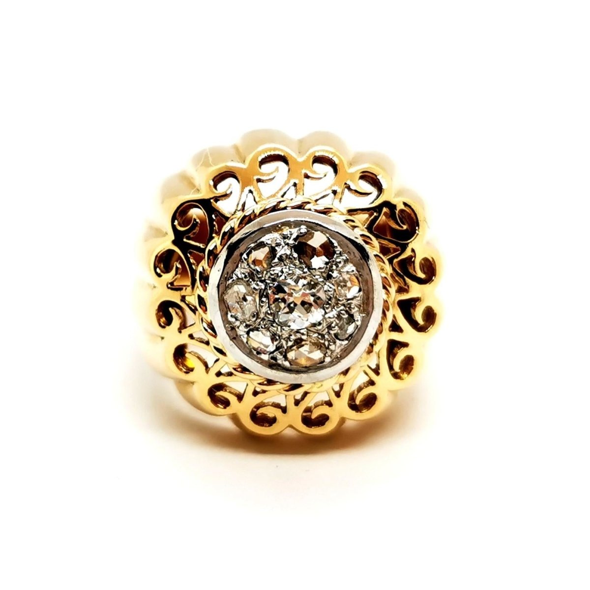 Bague Art déco Or jaune Diamant - Castafiore
