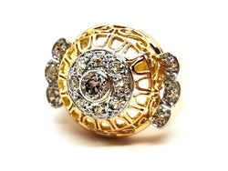 Bague Art déco Or jaune Diamant - Castafiore