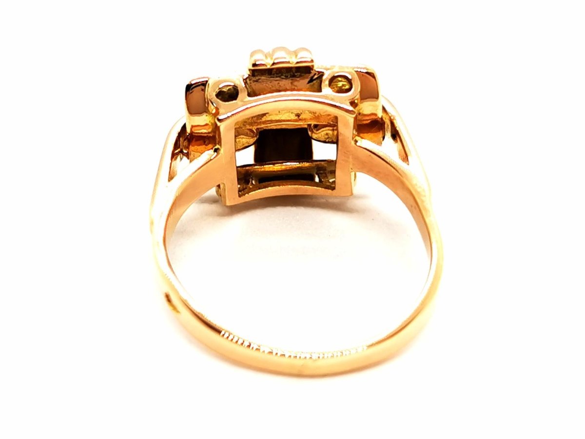 Bague Art déco Or jaune Diamant - Castafiore