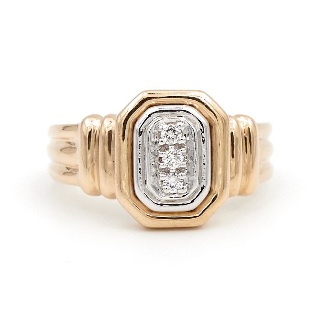 Bague Art déco Or jaune Diamant - Castafiore