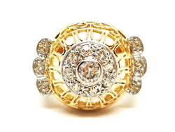 Bague Art déco Or jaune Diamant - Castafiore