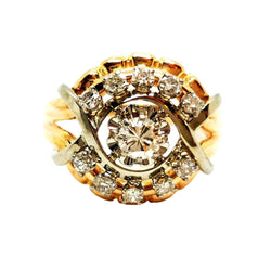 Bague Art déco Platine Diamant - Castafiore