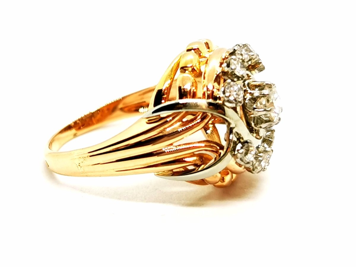 Bague Art déco Platine Diamant - Castafiore