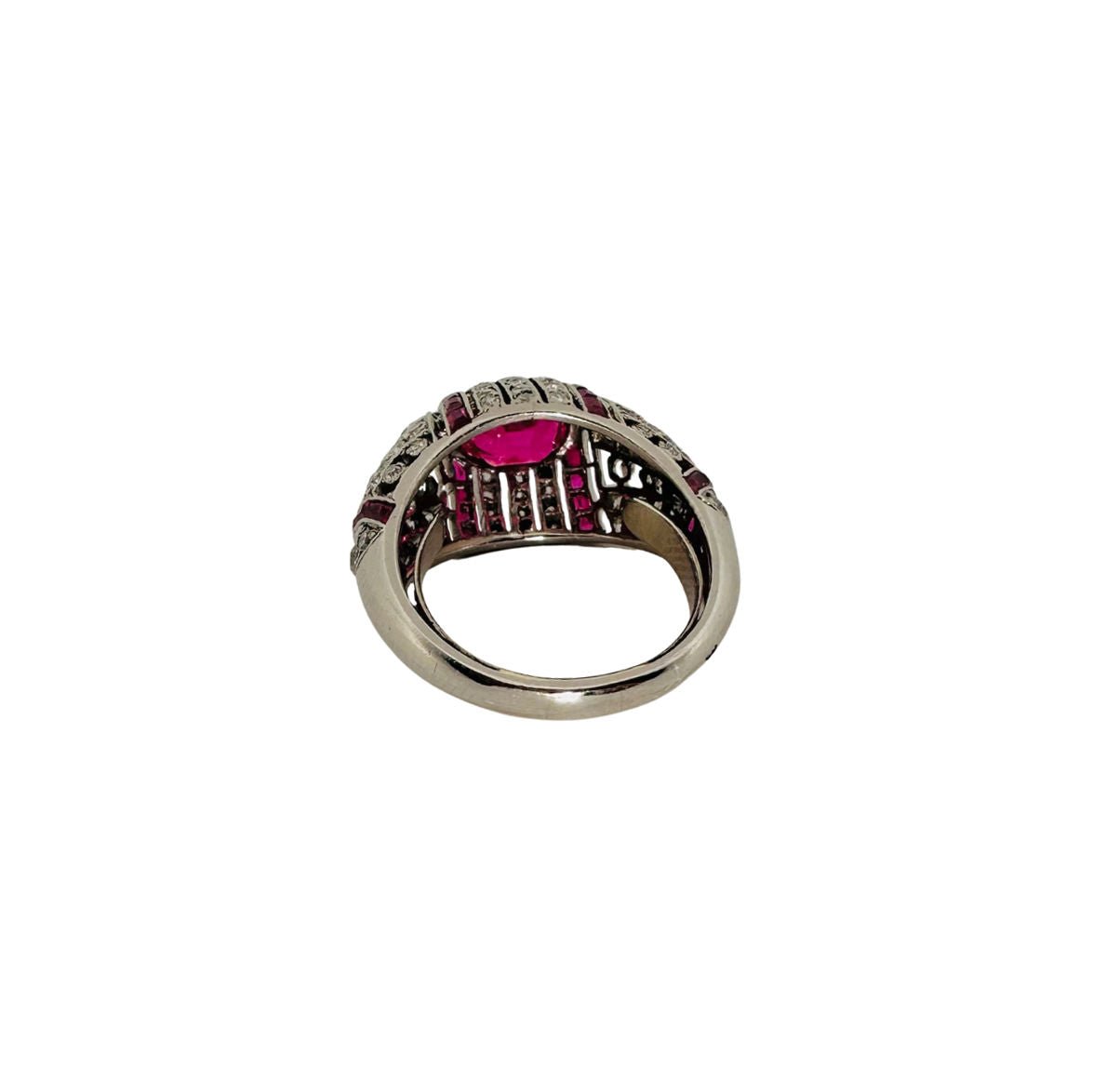 Bague Art déco rubis et diamants - Castafiore