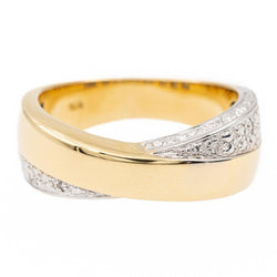 Bague BALMAIN en or jaune, or blanc et diamants - Castafiore