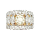 Bague bandeau BUCCELLATI, diamants jaune - Castafiore