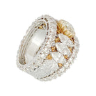 Bague bandeau BUCCELLATI, diamants jaune - Castafiore