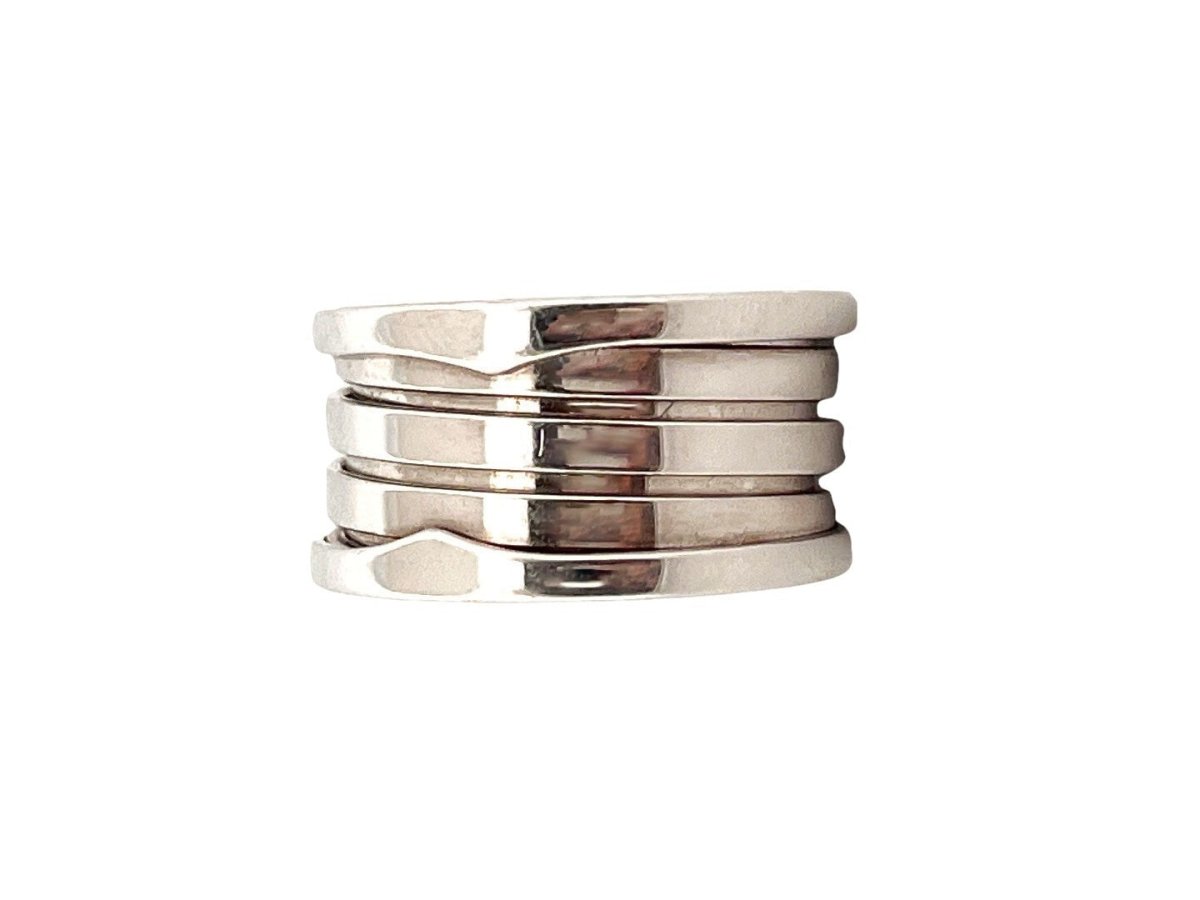 Bague Bandeau BULGARI "B.Zéro 1" en or blanc - Castafiore