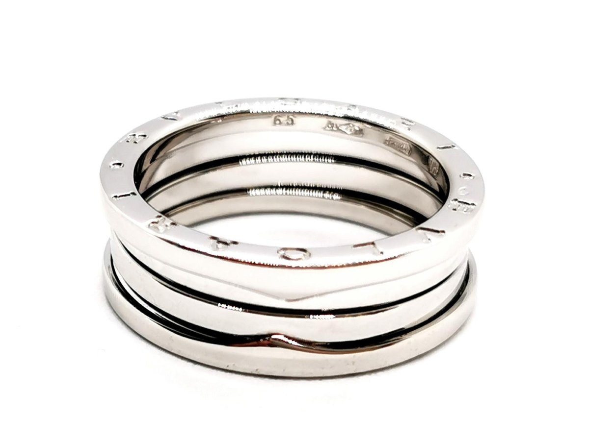 Bague Bandeau BULGARI "B.Zero1" en or blanc - Castafiore