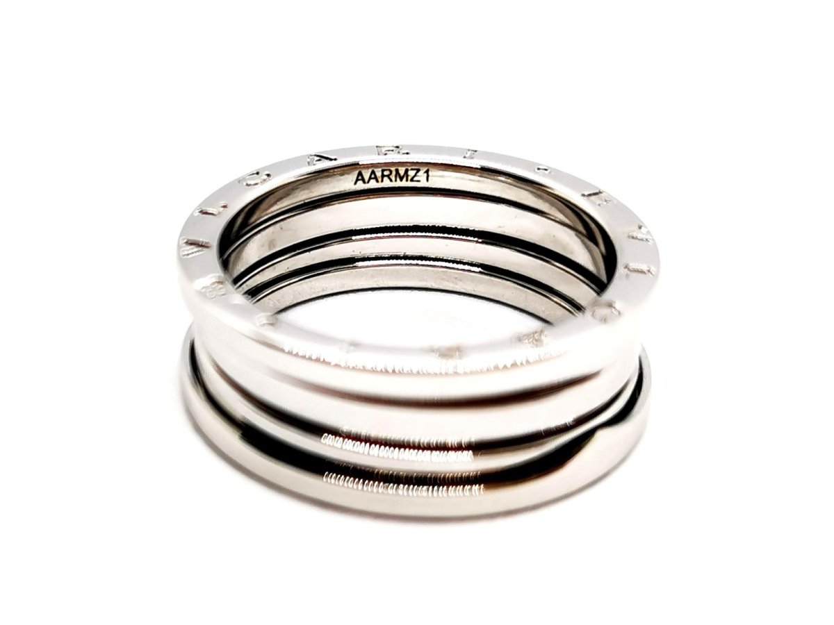 Bague Bandeau BULGARI "B.Zero1" en or blanc - Castafiore