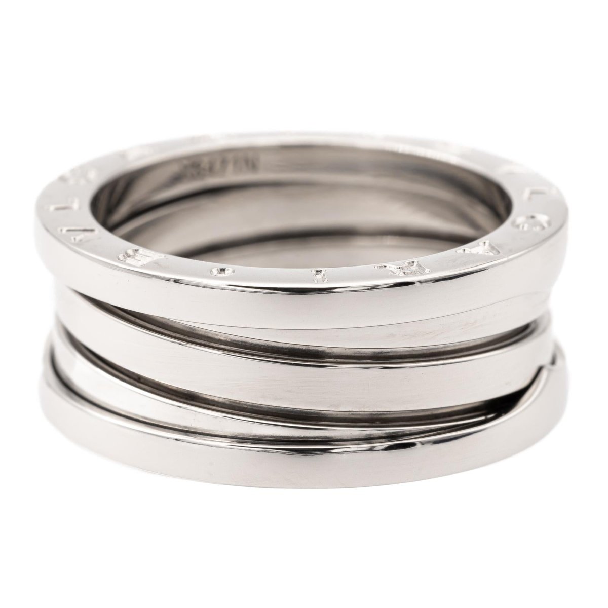 Bague Bandeau BULGARI "B.Zero1" en or blanc - Castafiore