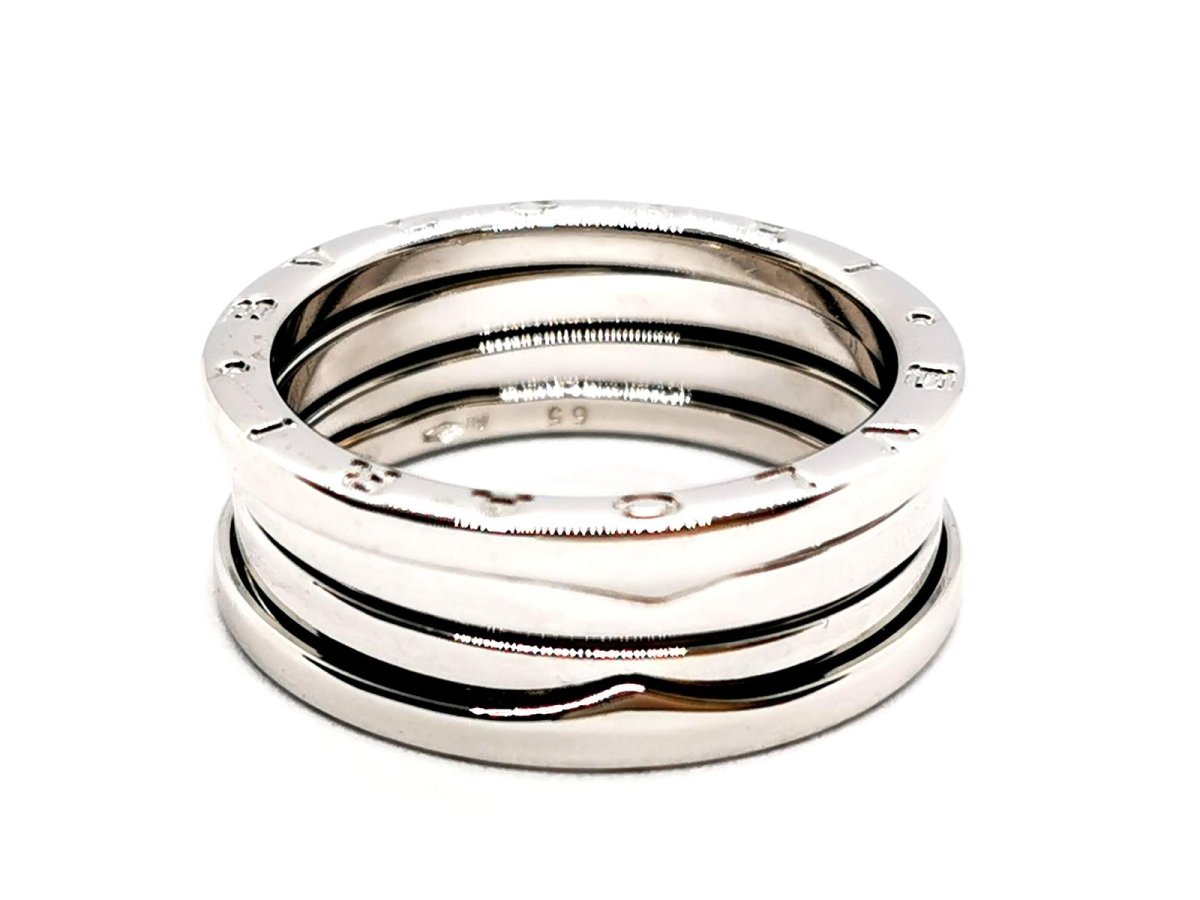 Bague Bandeau BULGARI "B.Zero1" en or blanc - Castafiore