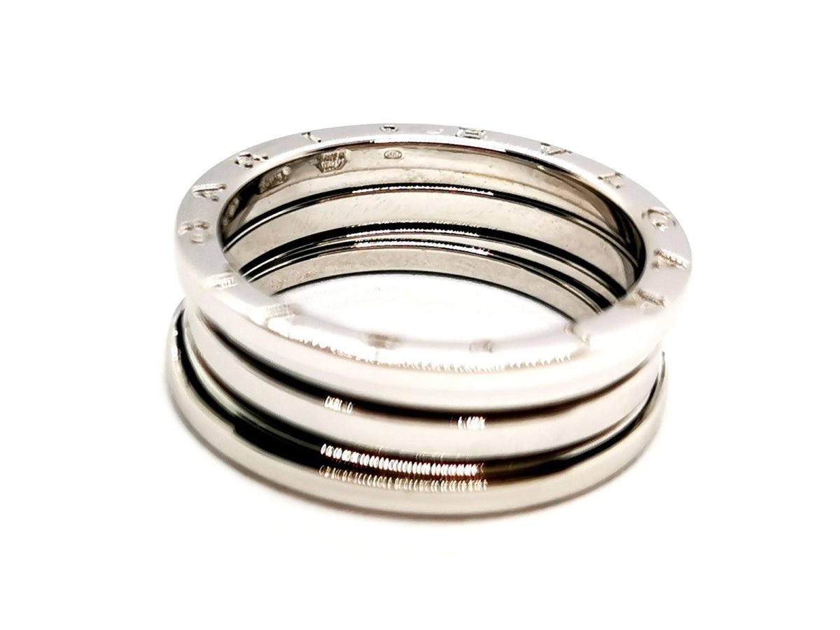 Bague Bandeau BULGARI "B.Zero1" en or blanc - Castafiore