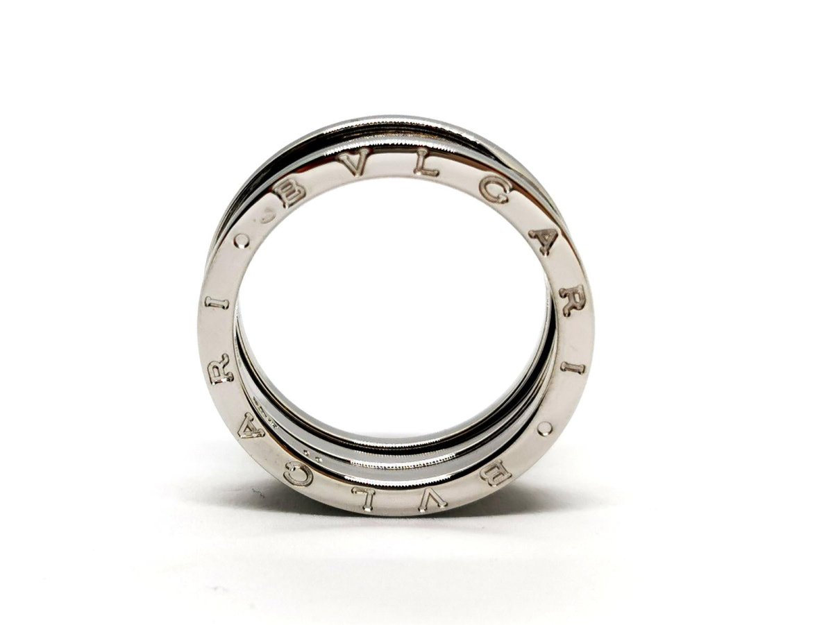 Bague Bandeau BULGARI "B.Zero1" en or blanc - Castafiore