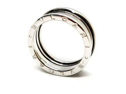 Bague Bandeau BULGARI "B.Zero1" en or blanc - Castafiore