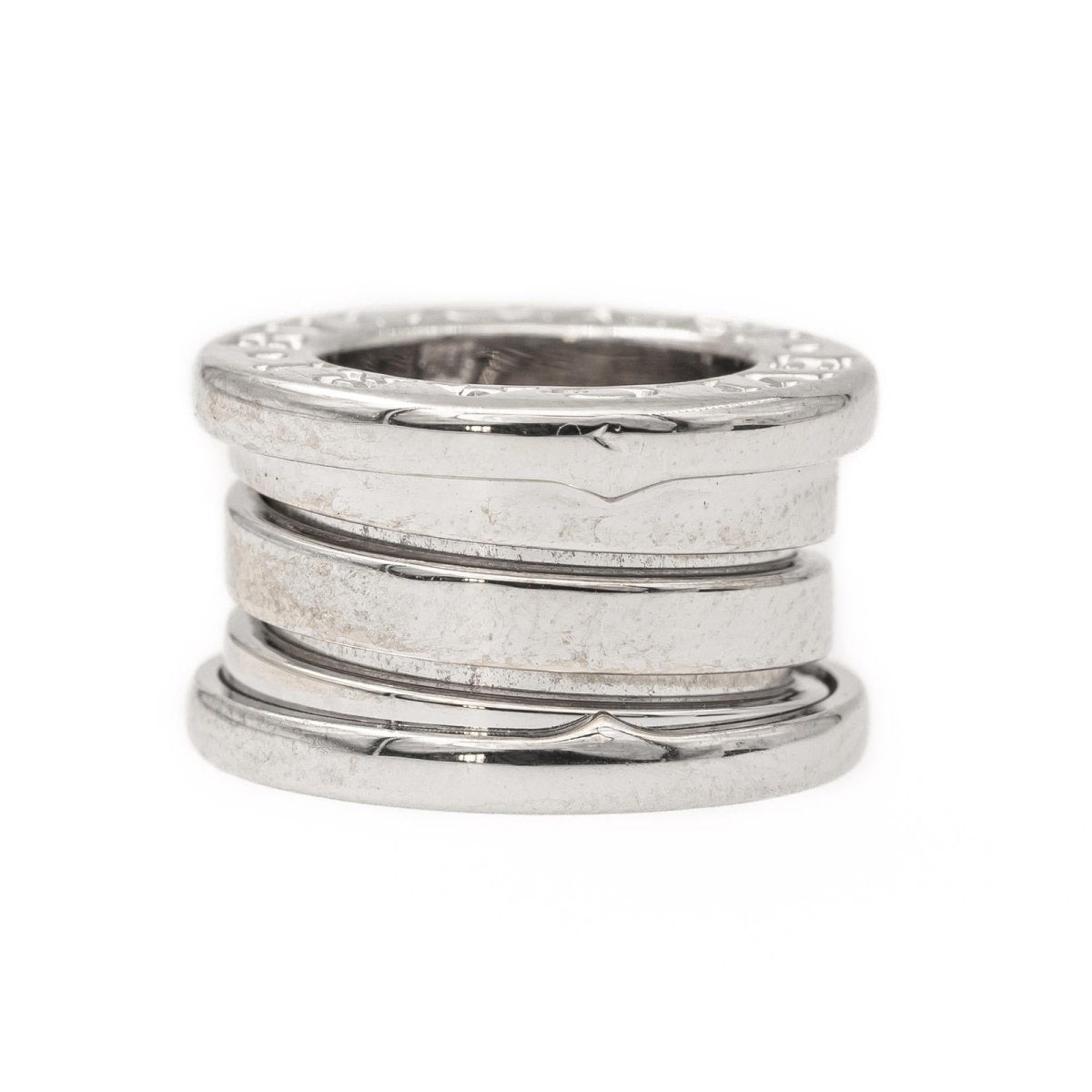 Bague Bandeau BULGARI "B.Zero1" en or blanc - Castafiore
