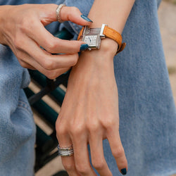 Bague Bandeau BULGARI "B.Zero1" en or blanc et diamants - Castafiore