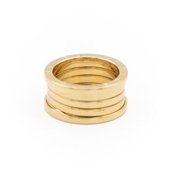 Bague Bandeau BULGARI "B.Zero1" en or jaune - Castafiore