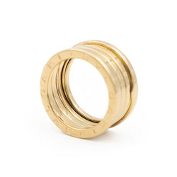 Bague Bandeau BULGARI "B.Zero1" en or jaune - Castafiore