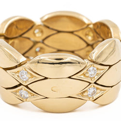 Bague Bandeau CARTIER en or jaune et diamants - Castafiore