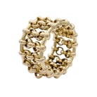 Bague bandeau CHANEL en or jaune - Castafiore