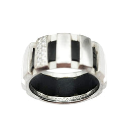 Bague Bandeau CHAUMET "Class One" en or blanc et diamants - Castafiore