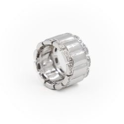 Bague Bandeau en or blanc et diamants - Castafiore