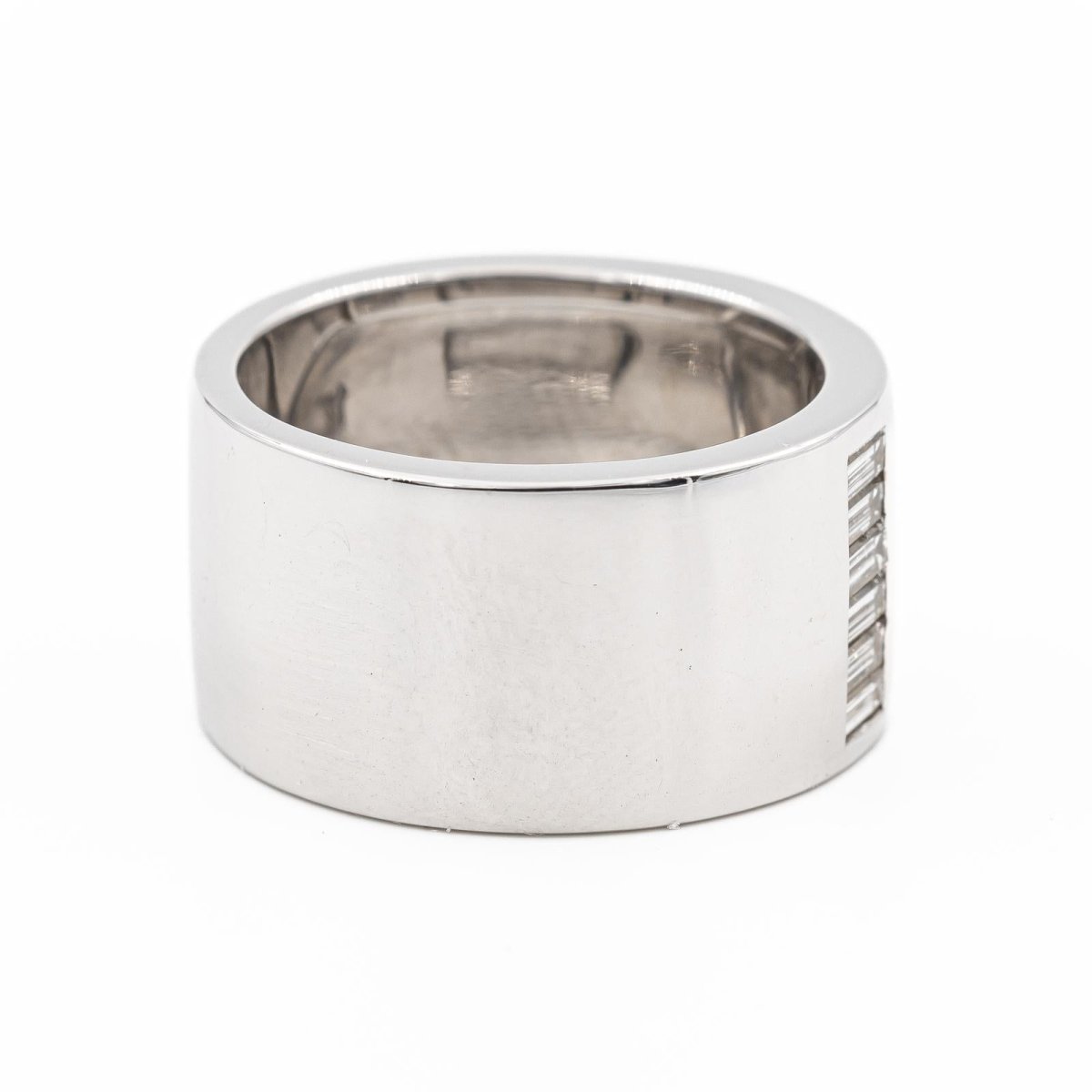 Bague Bandeau en or blanc et diamants - Castafiore