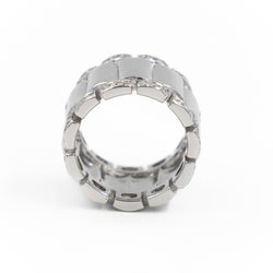 Bague Bandeau en or blanc et diamants - Castafiore