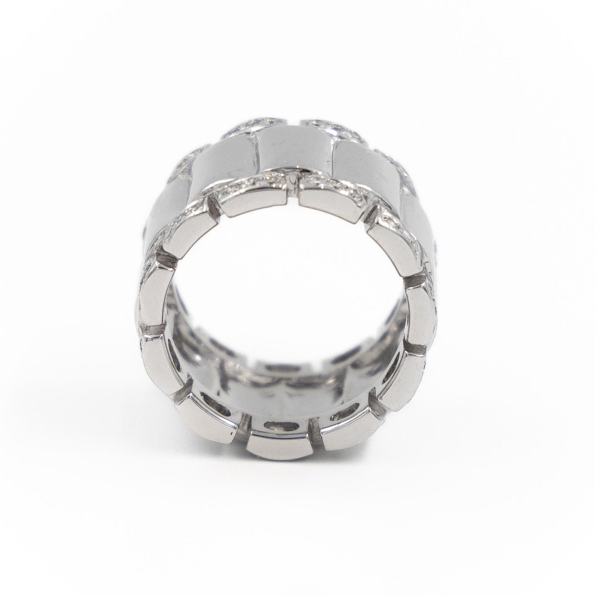 Bague Bandeau en or blanc et diamants - Castafiore