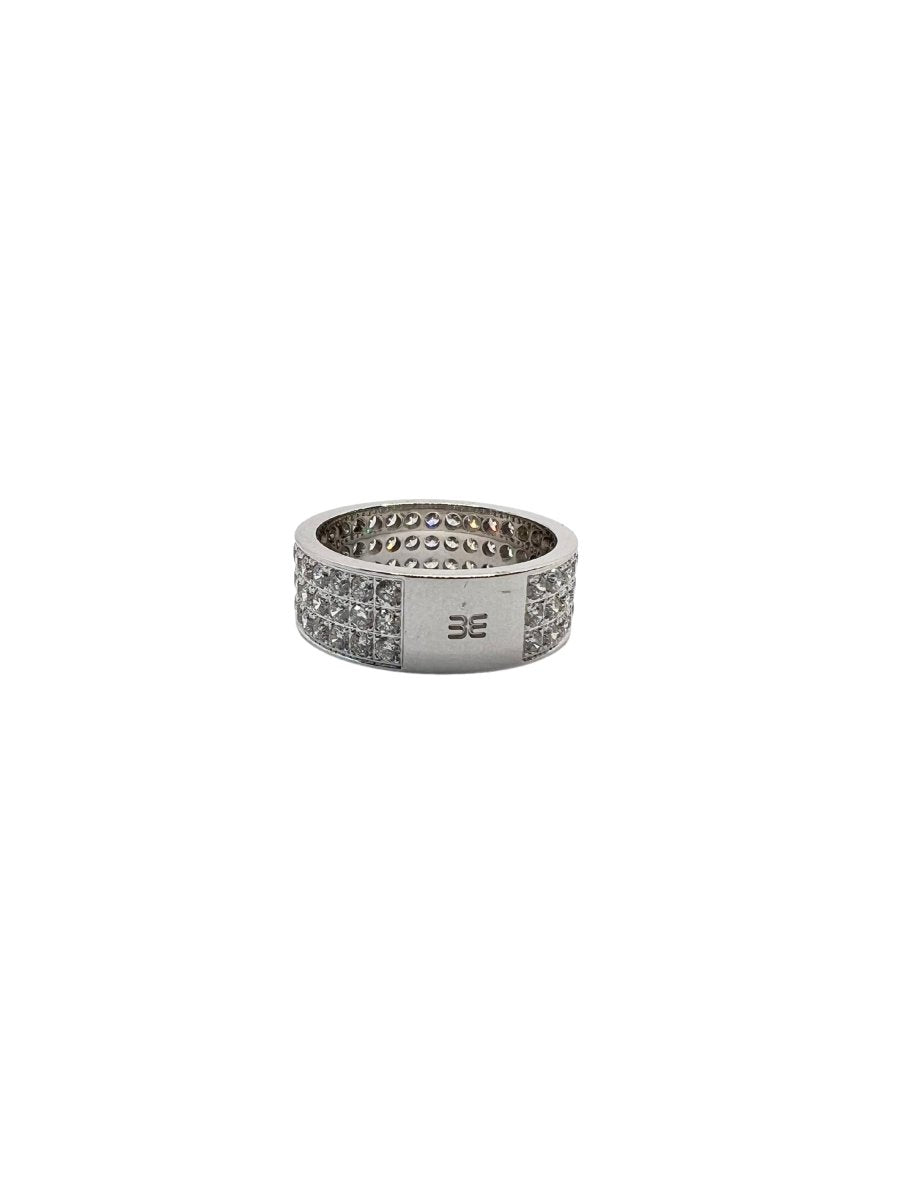 Bague Bandeau en or blanc et diamants - Castafiore