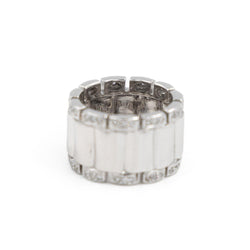 Bague Bandeau en or blanc et diamants - Castafiore