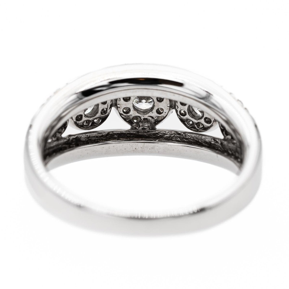 Bague Bandeau en or blanc et diamants - Castafiore