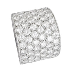 Bague bandeau en or blanc et diamants - Castafiore
