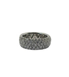 Bague Bandeau en or blanc et diamants - Castafiore